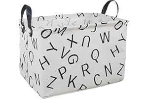 KUNRO Rectangle Toy Bin Waterproof storage organizer for Nursery Hamper Home decor Closet Kids Bedroom Laundry Baby Gift Shelf Baskets