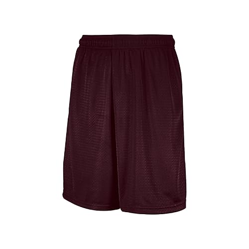 Russell Athletic Men's Mesh Pocket Short, Maroon, Large in Oman