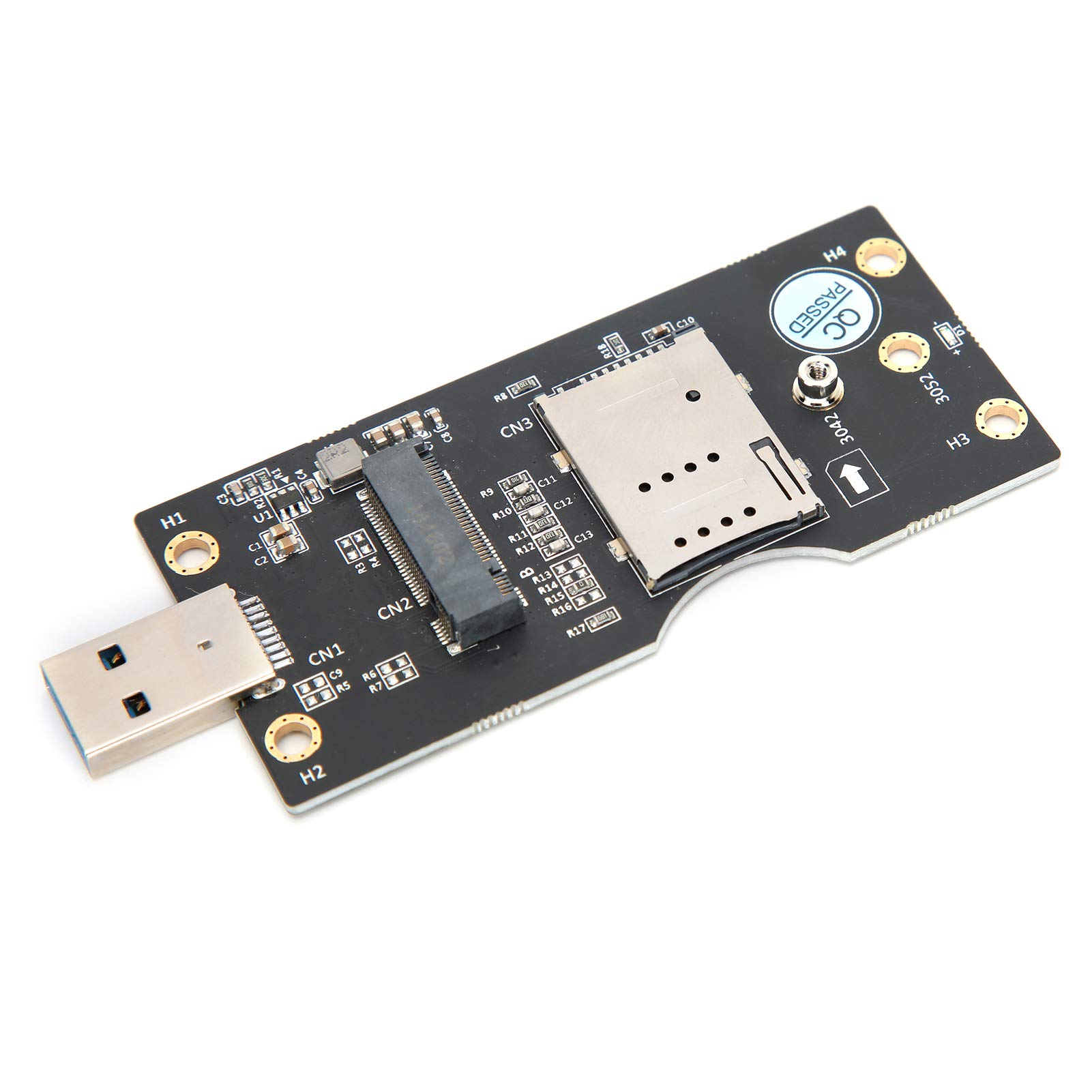 PUSOKEI M.2 to USB3.0 Adapter Key B NGFF M.2 SSD to USB 3.0 Riser Card SIM 8Pin 3042/3052 NGFF (M.2) Key B Card compatible with M.2 Card To desktop/laptop