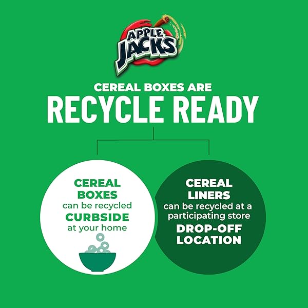 KELLOGG’S APPLE JACKS BREAKFAST CEREAL, KIDS SNACKS, FAMILY BREAKFAST, GIANT SIZE, ORIGINAL, 23OZ BOX (1 BOX)