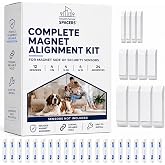 Adhesive Replacement Tape &amp; Sensor Risers Bundle for Ring | Includes 24 Magnet Adhesives and 12 Ring Contact Sensor Spacers - Complete Home Sensor Installation Solution [Device/Magnet NOT Included]