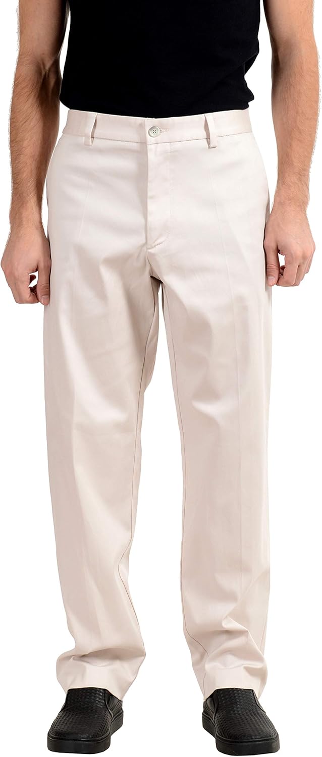 off white stretch pants