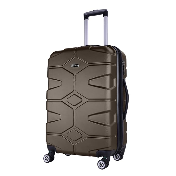 SHAIK SERIE RAZZER SH002 DESIGN PMI Hartschalen Kofferset, Trolley, Koffer, Reisekoffer, 4 Doppelrollen, 25% mehr Volumen dur