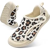 Comfortable Wide Diabetic Shoes for Women Mes,Barefoot House Shoes Slippers for Women Indoor Outdoor,Adjustable Zero Drop Edema Shoe for Neuropathy, Breathable Nursing Shoe Wide Width Casual Sneakers