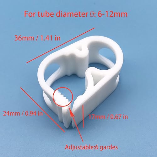 Plastic Tubing 20PCS Adjustable Clamp,Hose Shut Off Clamps For 1/4 - 1/2,Tubing Hose Clamps - View #3