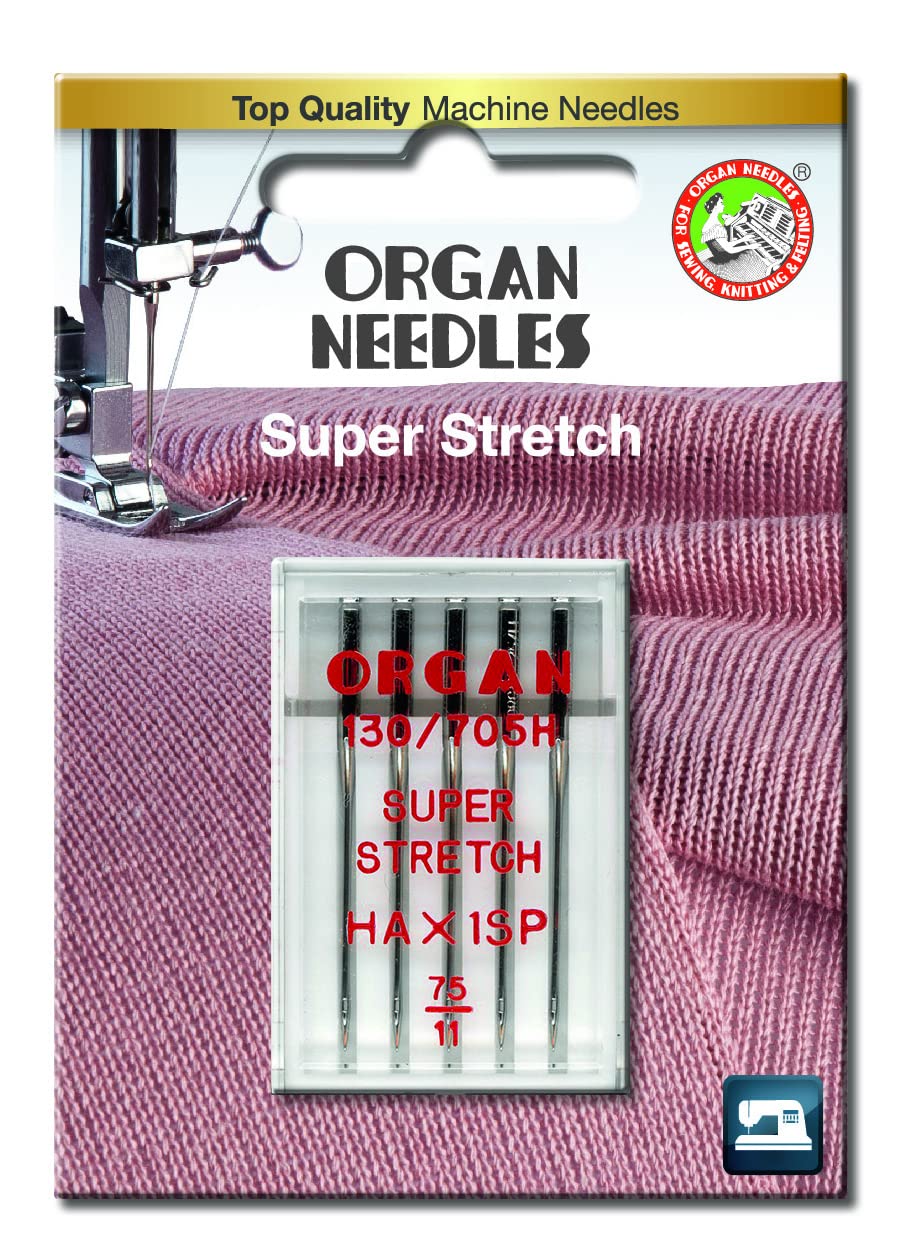 Organ Overlocker/Serger/Sewing Machines Needles HAx1SP Super Stretch (75/11)