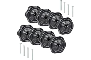 Nvguoes 8-Pack 20345 RV Camper Window and Vent Knobs Crank Handle Turn Latch | Higher Quality Replacement Knob with Screws | Window and Vent Knob Fits for Most RV, Camper, Trailer Windows