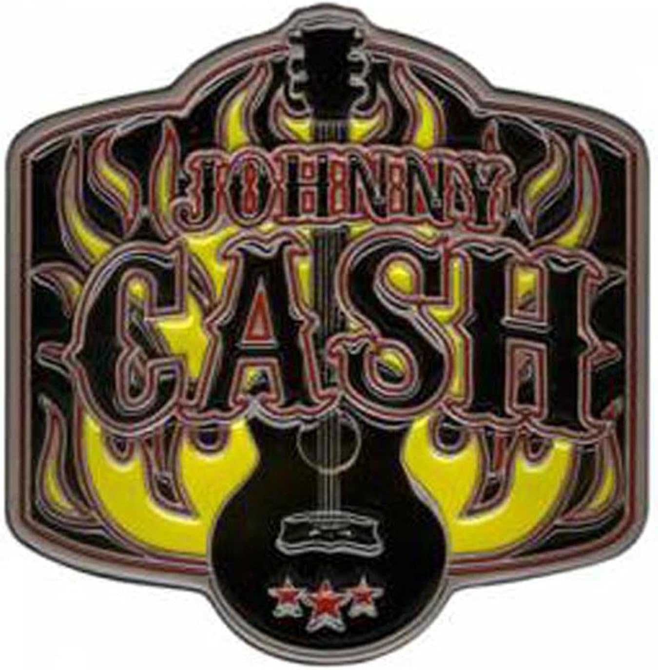 100 AUTHENTIC LICENSED METAL BELT BUCKLE 'JOHNNY CASH