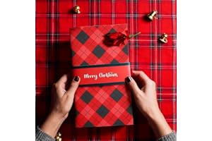 Handmade Waterfall Christmas Gift Card Bookle,Pull-Out Christmas Money Holder Envelope Booklet,DIY Personalized Card Holder,X