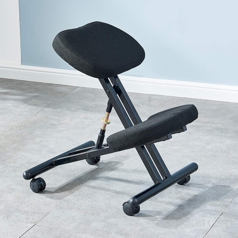 Kneeling Chair,4 HOMART Ergonomic Posture Correcting Knee Stool for Back Support Neck Pain Relief for Home and Office Use