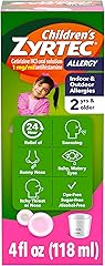Children's Zyrtec 24 Hour Allergy Relief Syrup, Cetirizine Hydrochloride Antihistamine, Allergy Medicine for Indoor & Outdoor