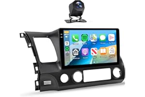 [4+128G] Car Stereo for Honda Civic 2006-2011 Wireless Carplay Android Auto,10.1" Touch Screen Radio, Android/GPS/WiFi/EQ DSP