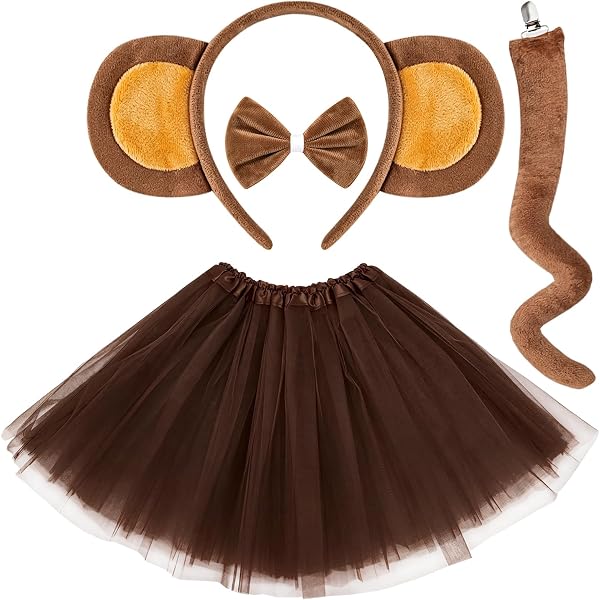 Kit De Disfraz De León Para Niños | Incluye Diadema, Cola, Tutú Y Guantes | Accesorio Para Halloween Y Carnaval