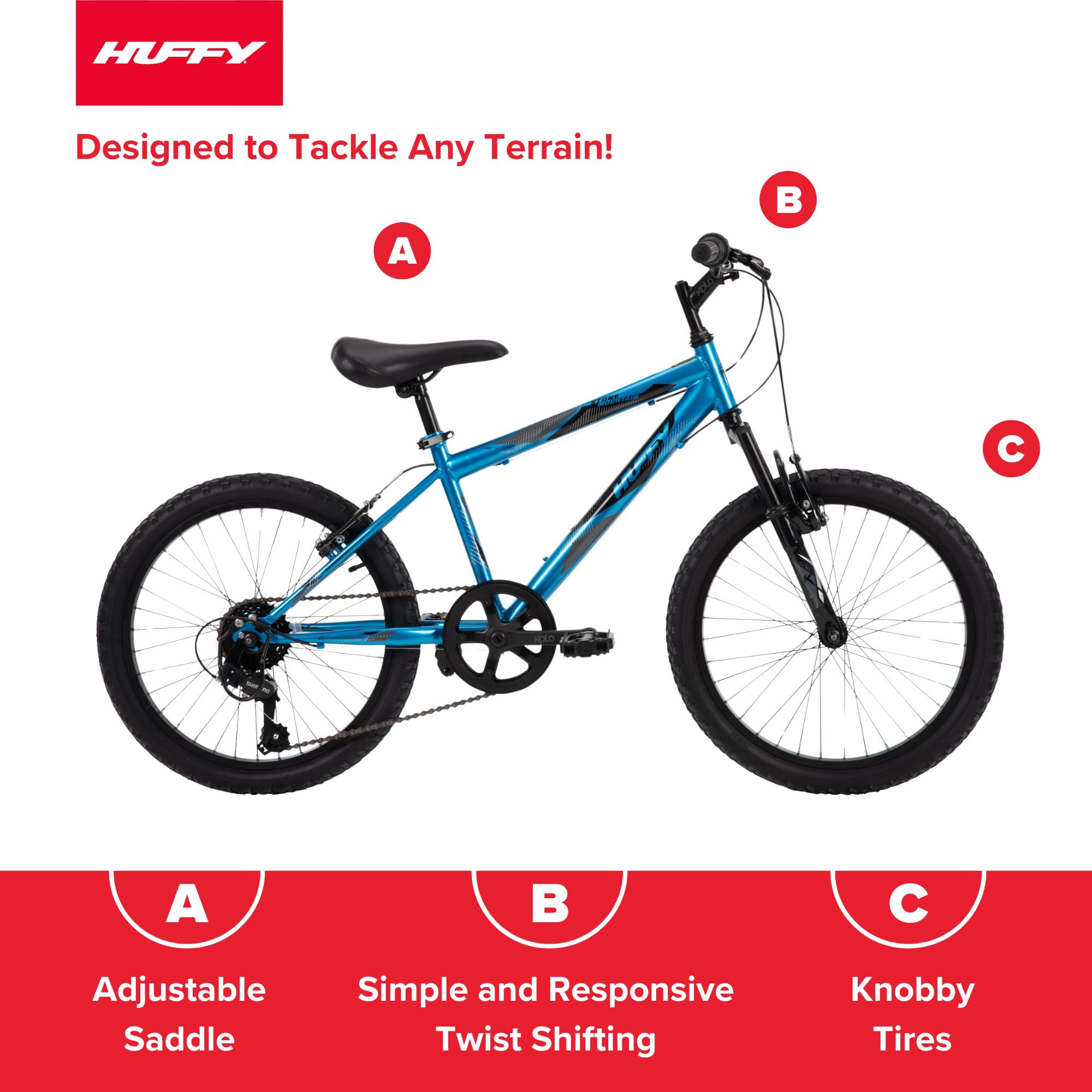 Huffy Stone Mountain Hardtail Bike, 20
