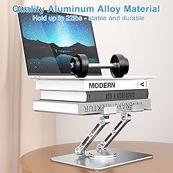 Yshnples Height Adjustable Laptop Stand for Desk