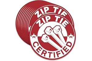 GRIT KULTURE GRITKULTURE Zip Tie Certified Decal 10 Pack for Carpenter Technician Mechanic Electrician DIY Construction 2" Hard Hat Sticker Die-Cut Vinyl Sticker for Water Bottle Tumbler Laptop Cars