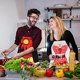 TOPWAYS Funny BBQ Apron for Men & Women - Novelty Cooking Gift view 3