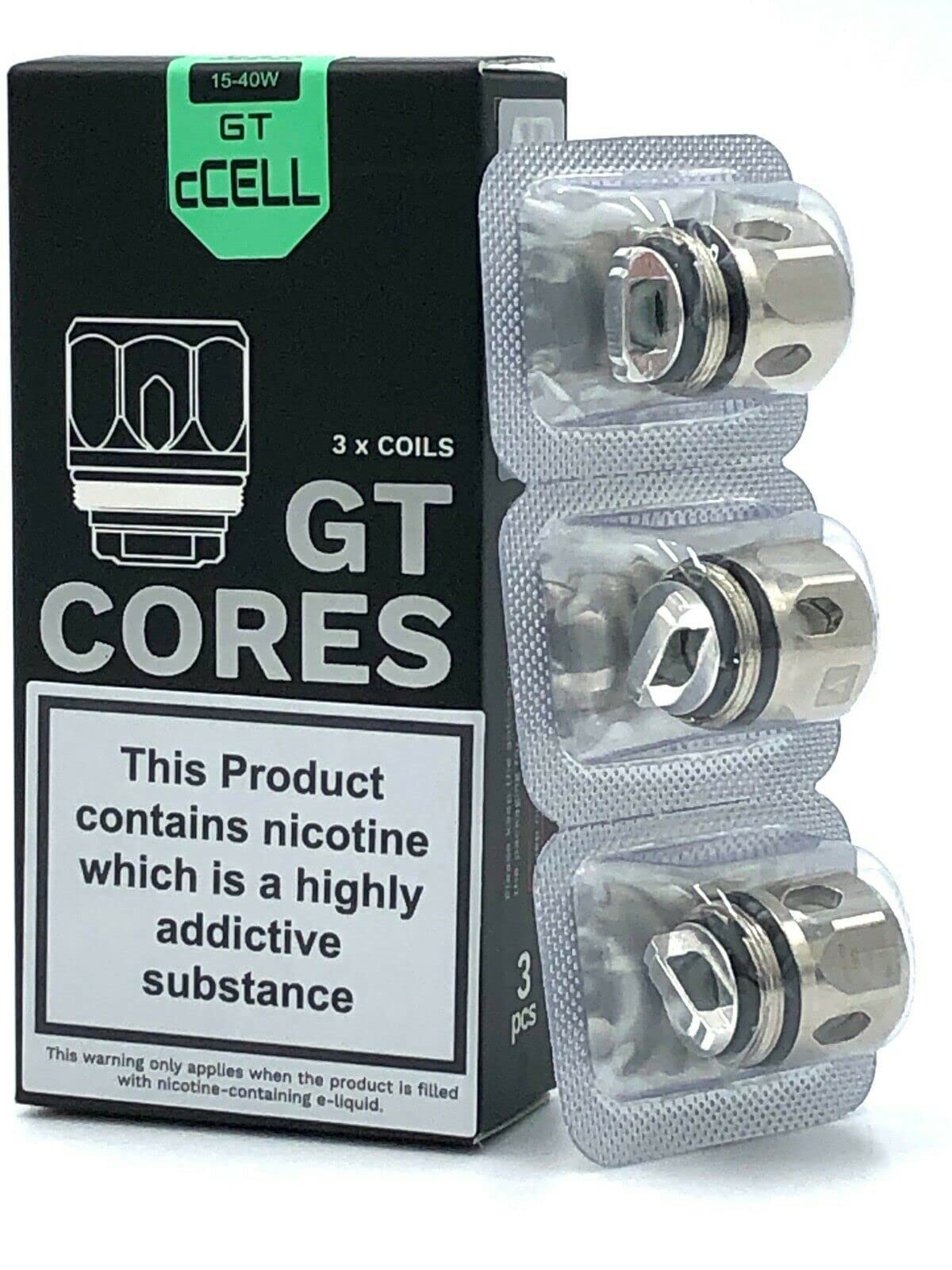 Pack of 3 Vaporesso Coils GT Series - No Nicotine (GT CCELL 0.5Ω Ohm)