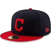 New Era 59Fifty Cap - Authentic Cleveland Indians Navy