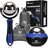Nobility Massage Ball Roller– Ice Cold and Hot for Deep Tissue and Sore Muscle Relief of Stiffness and Stress, Body, Neck, Back, Foot, Plantar (Blue)