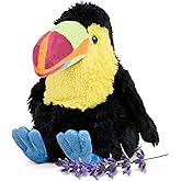 warmies Microwavable & Weighted Stuffed Animals, Toucan - Heated Stuffed Animal Plushie for Warmth & Comfort - Cute Soft Plush Toys for Adults & Children (Boys, Girls, Babies & Toddlers)
