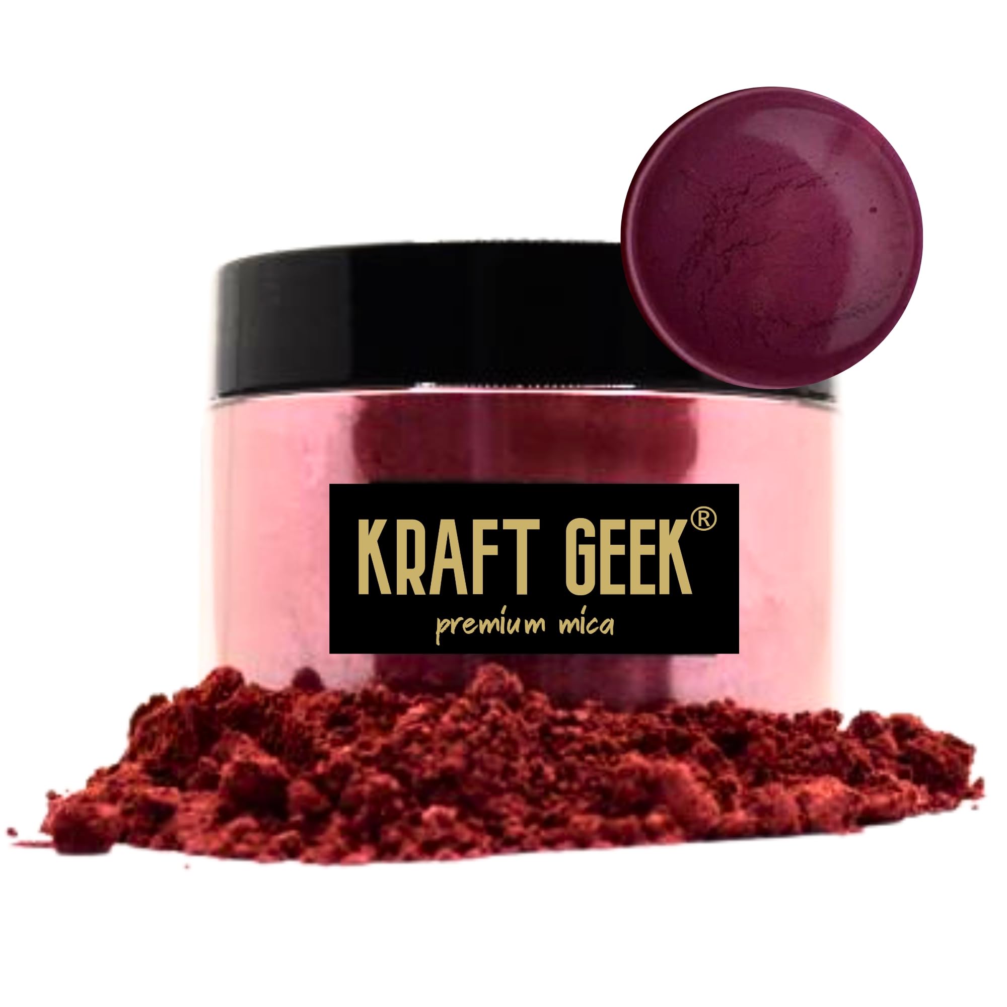 Wine Red Premium Mica Powder 50g. Powder Dye for Epoxy Resin Pigment Natural Soap Colouring, Candle, Slime, Bath Bombs, Makeup, Nail, Fabric, Fabric dye, Wax Melts etc. (Mauve)