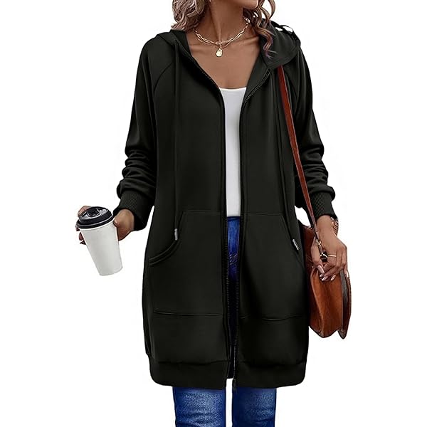 Amazon.com: Chrisuno Long Hoodie for Women Jacket Women's