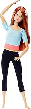 Barbie Made to Move Doll, Light Blue