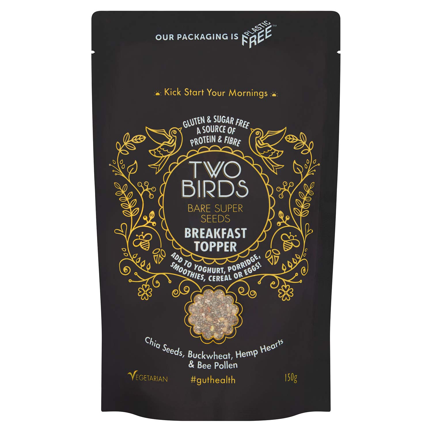 Two Birds Super Seeds Breakfast Cereal Topper (Date & Coconut Seeds, 1-Pack)