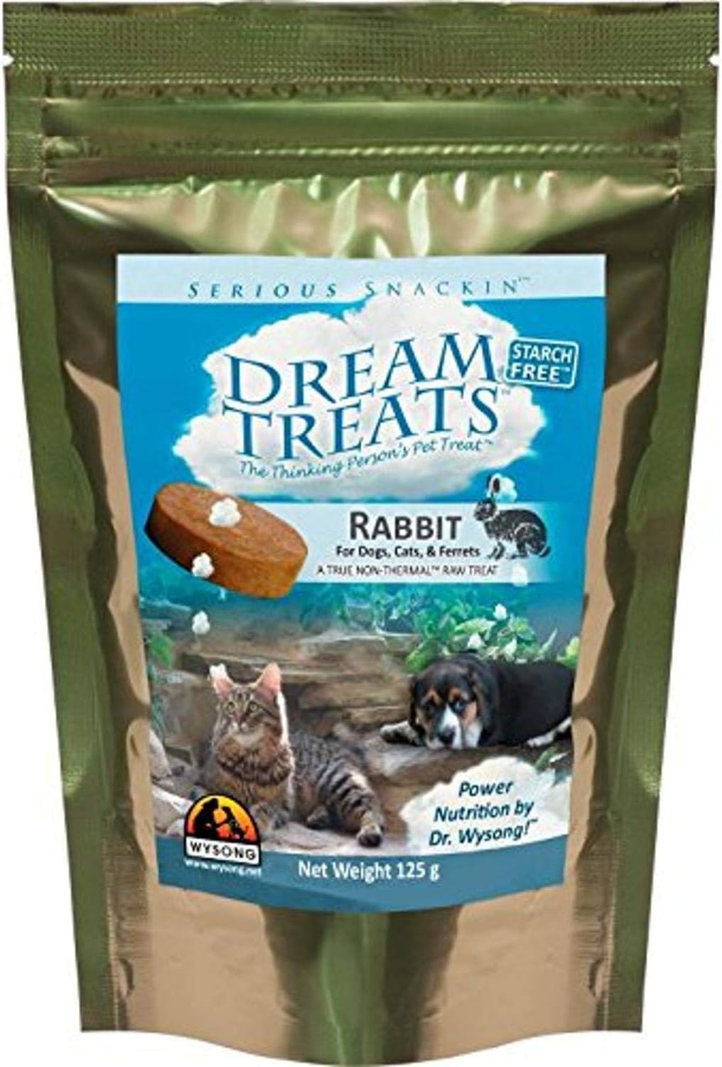 Wysong Dream Treats For Dogs/Cats/Ferrets - Raw Food - 4.9 Ounce Bag