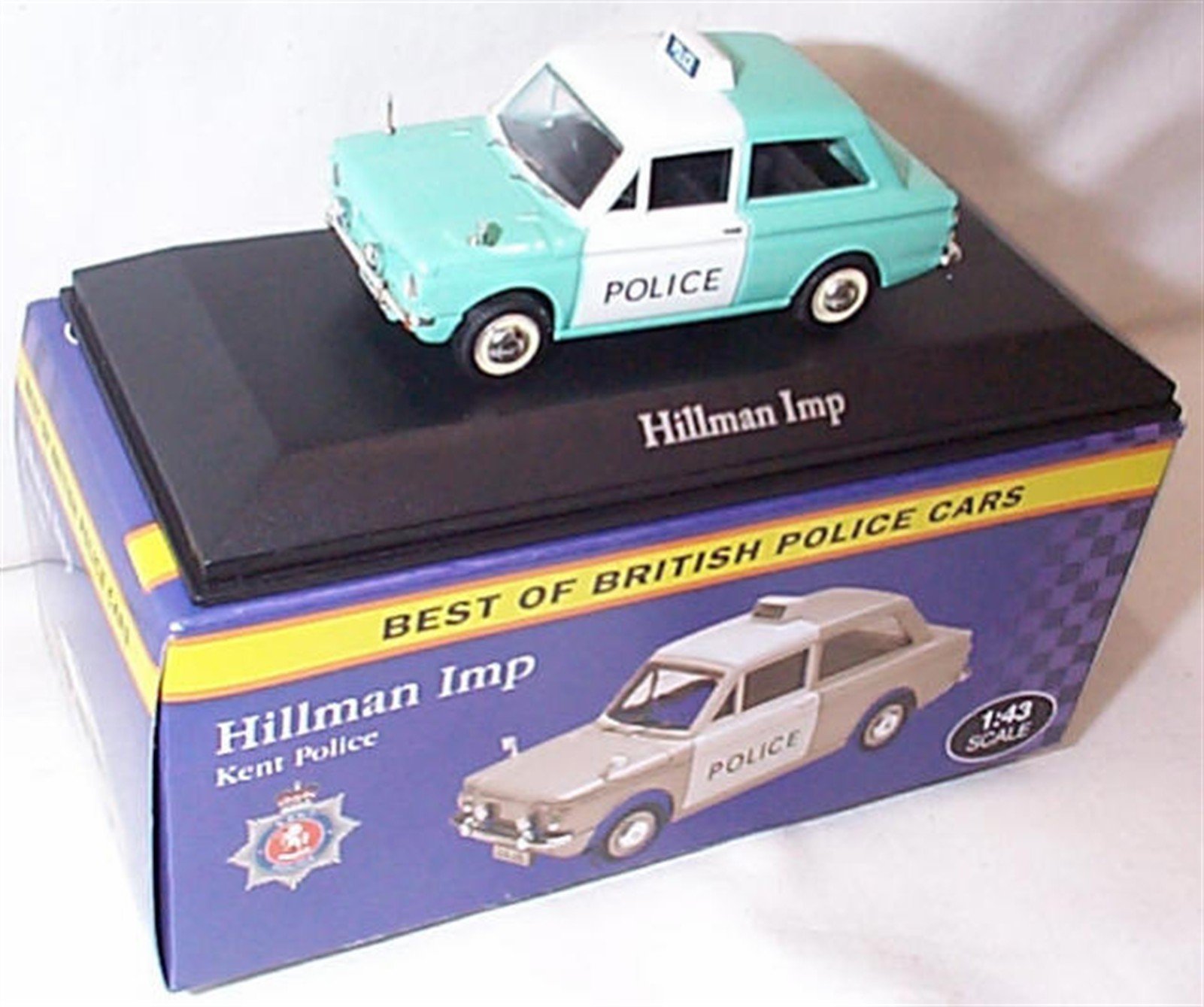 atlas editions best of british police hillman imp kent police car 1.43 scale diecast model