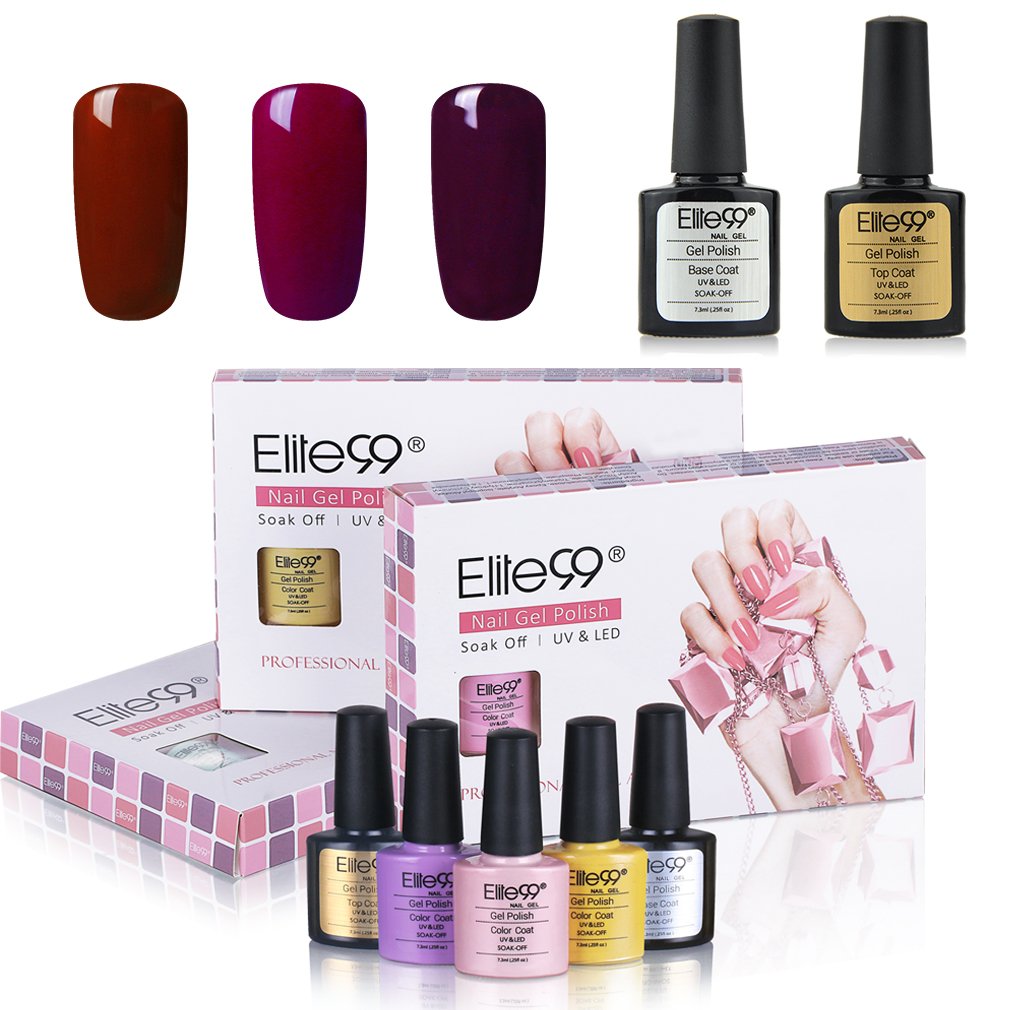 Elite99 Gel Nail Polish Kit 7.3ML Soak Off UV LED Gel Nail Varnish