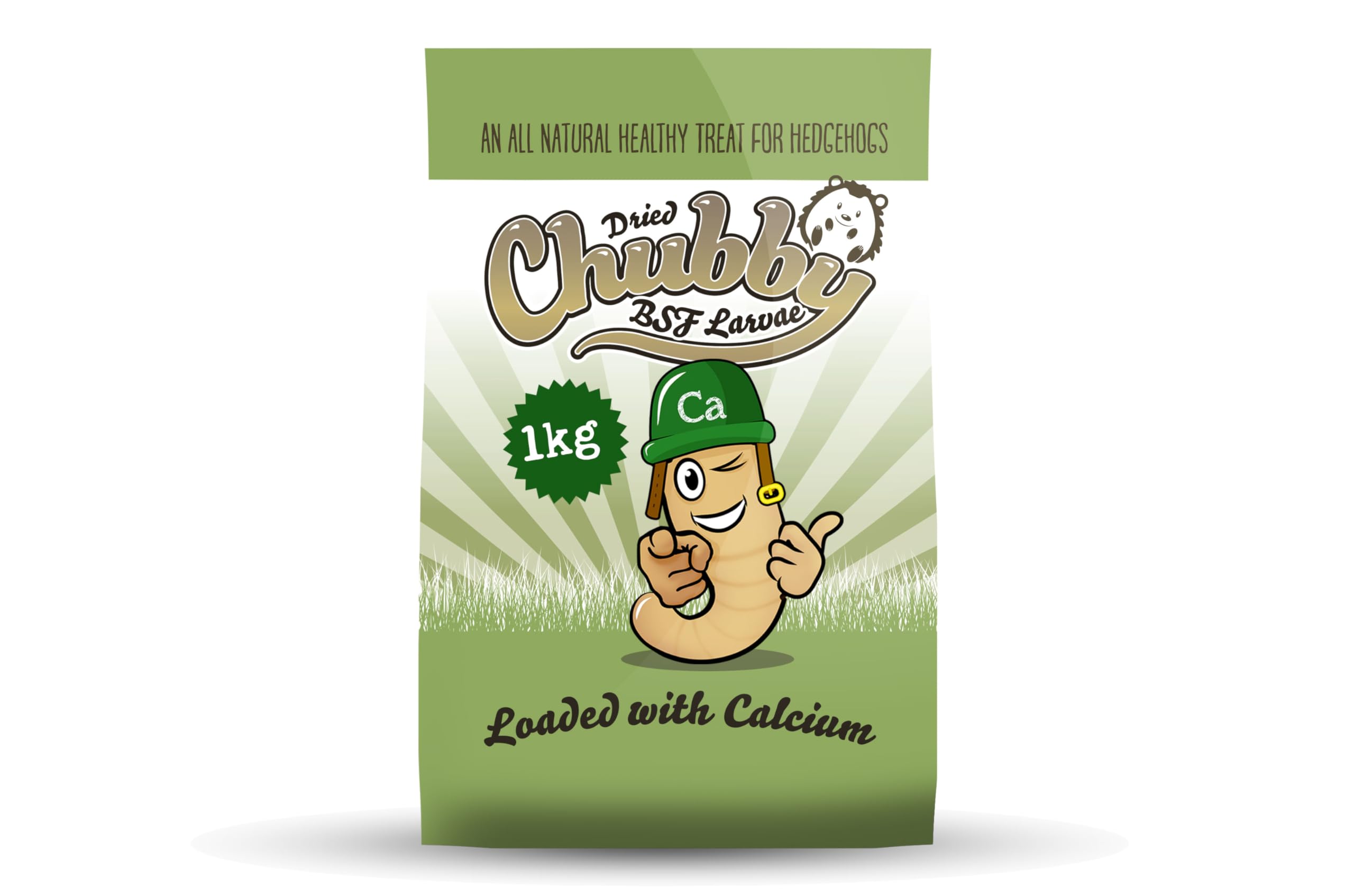 Chubby Mealworms Dried Calci Worms for Hedgehog (1 kg), Calciworms Treats with More Calcium than Meal Worms, Dried Black Soldier Fly Larvae Food for Wild Life
