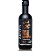GIBS Grooming Silver Toning Shampoo (12 oz) Purple Shampoo for Men - Reduces Yellow, Brassy Tones - Color Safe - Sulfate &amp; Paraben Free - Jojoba Seed Oil, Dragon's Blood, Tea Tree Oil - Made in USA