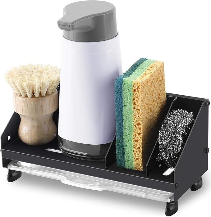 Amazon.com: Kitchen Sink Caddy Organizer, Sponge Holder ...