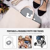 VISATOR Portable Foldable Potty for Toddlers 9.45x6.7 in Camp Car Travel view 3