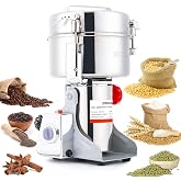 BI-DTOOL Electric Grain Mill Grinder 2000g Stainless Steel Pulverizer 36000r/min High-speed Grain Mill 3500W Dry Material Grinding Machine 270&deg; swingable Superfine powder for Home and Commercial
