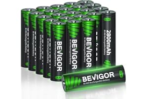 BEVIGOR Rechargeable AA Batteries, 2800mAh High Capacity Double A Batteries 1.2V NiMH Low Self Discharge AA Batteries 24 Count
