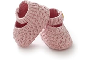Opewod Baby Booties Hand Knit Boots Slippers Soft Warm First Walkers Socks Shoes for Newborn Infan Boys Girls