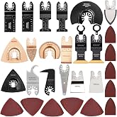 HEMUNC 118PC Oscillating Tool Blades, Oscillating Multitool Saw Blades Accessories Kit