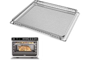 DEMEDO Air Fryer Oven Basket, Original Replacement Baking Trays for NINJA DT201 DT251 Foodi Digital Air Fryer Oven, Mesh Basket, Ideal Accessories for Air Frying and Dehydrating