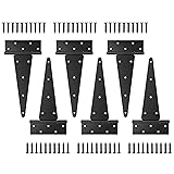 DURIGID 6 Pack 12 Inch T Hinge, Heavy Duty Hinges