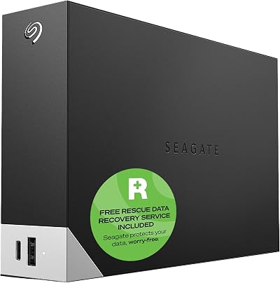 Seagate One Touch Hub 20TB External HDD USB-C USB 3.0 Desktop
