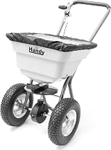 The Handy Broadcast Spreader 36kg Hopper Adjustable Control Pneumatic Tyres view 1