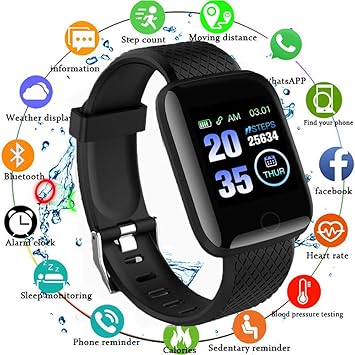 Reloj Smart Fitness Tracker, Reloj Inteligente a Prueba de Agua ...