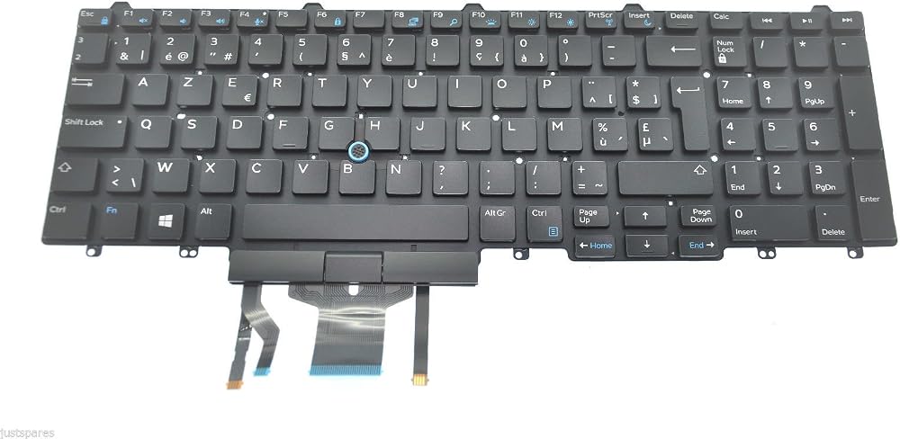 Dell 1MDFN German Non-Backlit Keyboard for Latitude E5550 7510 7520 - 6M