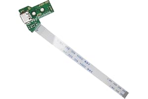 Rinbers® Pack of 2 JDS-050 JDS-055 Replacement Charging Port Micro USB Adaptor Charger Socket Circuit Board with 12 Pin Flex Cable for Sony PS4 5th Gen DualShock 4 Controller