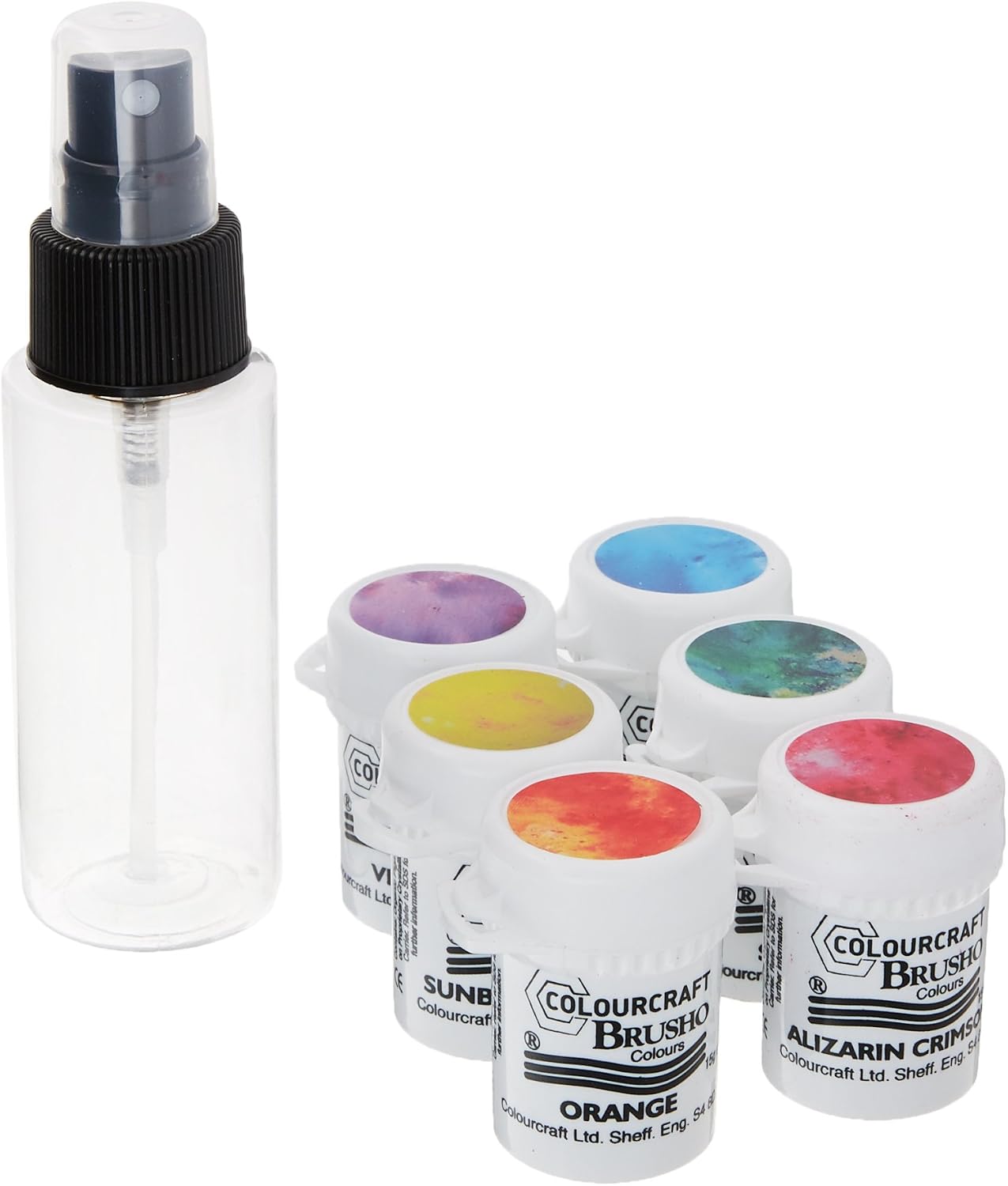 Brusho By Colourcraft 6 Color Craft Spritzer Brusho Crystal Colour Set 