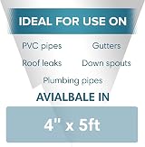 Polar TapeSeal Clear 4in x 5ft Rubberised Waterproof Repair Tape view 5