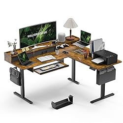 WALKINGDESK 63 Inches Height Adjustable L Shaped